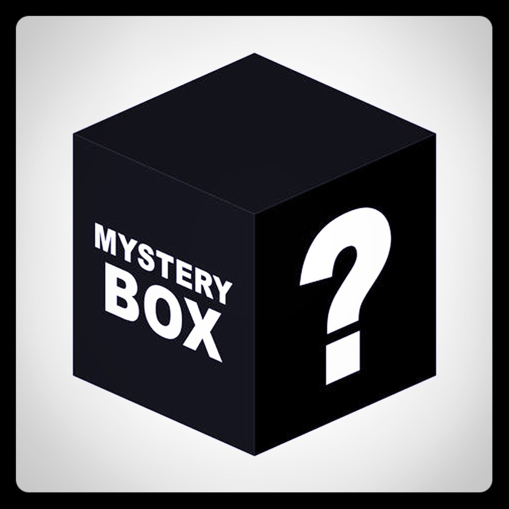 Mystery box of clothing and bags